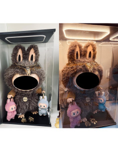 Caja de Exhibición Acrílica Duvin para Muñecas con Luz LED 60 cm 2