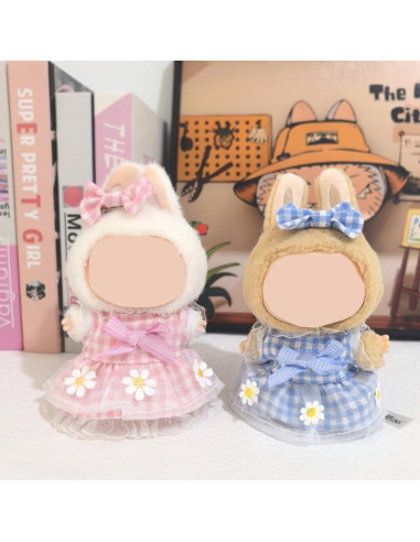 Ropa para muñeca Labubu 15-17 cm - 2 Faldas y Lazos