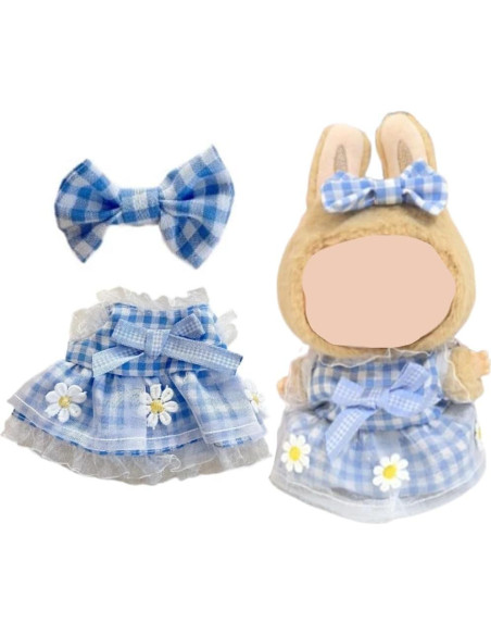 Ropa para muñeca Labubu 15-17 cm - 2 Faldas y Lazos