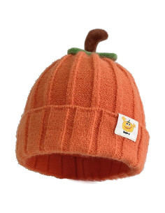 Gorro de Punto Calabaza Invierno Bebé Niños 0-4 Años