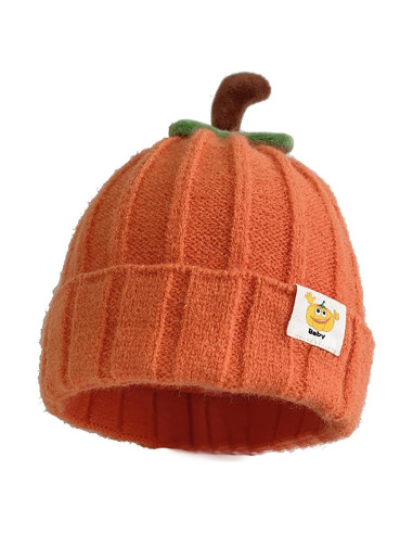 Gorro de Punto Calabaza Invierno Bebé Niños 0-4 Años