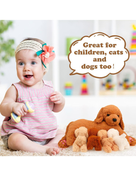 Conjunto de Peluches Golden Retriever HyDren 5 Piezas 40 cm