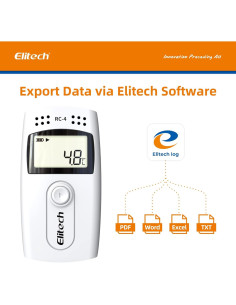 Registrador de Datos de Temperatura Elitech RC-4G con Glicol 2