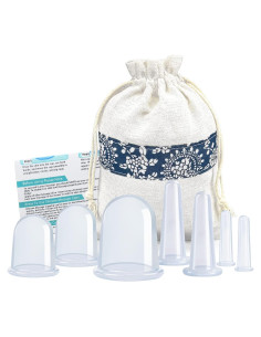 Juego de Ventosas de Silicona MAFLY para Masaje Facial y Corporal