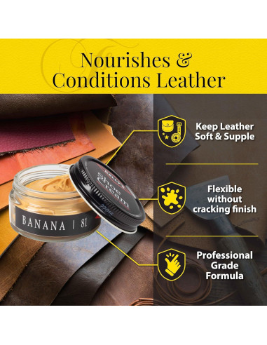 Pulimento de Zapatos Kelly 1.5 oz - Crema Profesional para Cuero Plátano