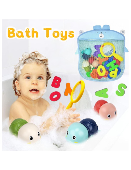 Set de Juguetes de Baño YYMHMF - Letras y Números de Espuma