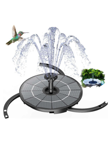 Bomba de Fuente Solar AISITIN 2.8W con Batería 1000mAh