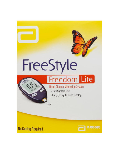 Medidor de Glucosa FreeStyle Freedom Lite - Rápido y Compacto