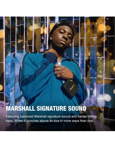 Altavoz Portátil Bluetooth Marshall Willen II - Impermeable