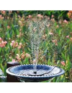 Bomba de Fuente Solar AISITIN 2.8W con Batería 1000mAh 2