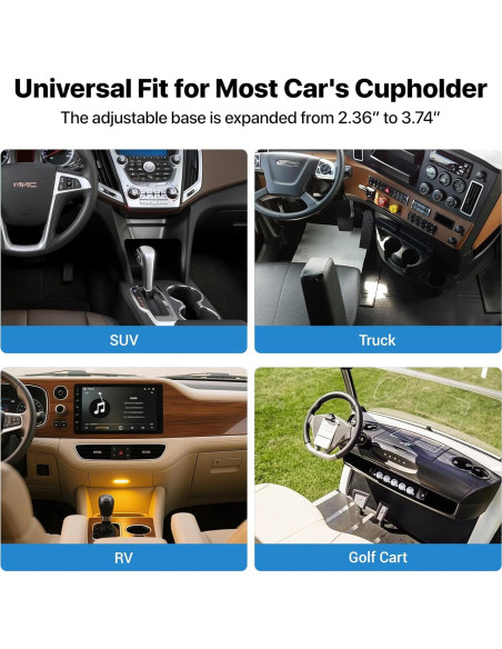 Soporte para teléfono de coche AKREDERY 2 en 1 ajustable negro