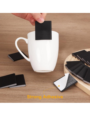 24 Selladores de Esquinas para Puertas AUGHOA - Negro