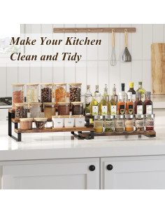 Organizador de Especias HavenlyYouth 3 Niveles Madera 2 Piezas 2