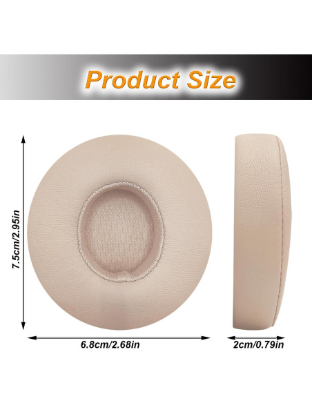 Almohadillas de Reemplazo UOWGA para Auriculares Beats Solo 2 Almohadillas de Reemplazo UOWGA para Auriculares Beats Solo 2
