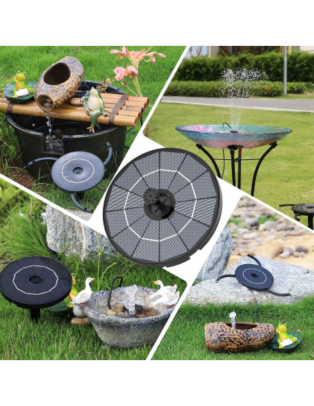 Bomba de Fuente Solar AISITIN 2.8W con Batería 1000mAh