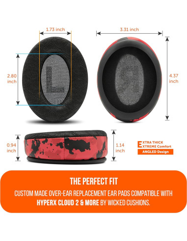 Almohadillas de Gel Enfriamiento WC Freeze V2 para HyperX Cloud