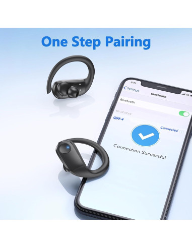 Auriculares Inalámbricos AUKEPT SP33 IPX7 48Hrs Negro