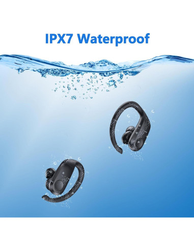 Auriculares Inalámbricos AUKEPT SP33 IPX7 48Hrs Negro