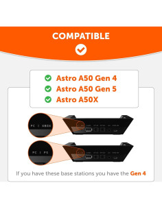 Almohadillas WC StealthZ A50 para Astro A50 Gen 4/5/A50X - Comodidad y Sonido Mejorado 2