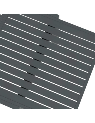 Mesa de Comedor Expandible Outsunny para Patio Gris 4-6 Personas