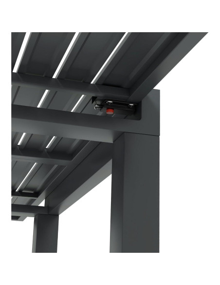 Mesa de Comedor Expandible Outsunny para Patio Gris 4-6 Personas