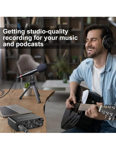 Interfaz de Audio USB AudioBox 48V 2 Canales para PC/Mac