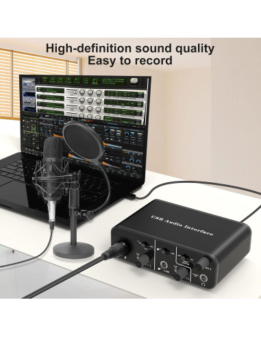 Interfaz de Audio USB AudioBox 48V 2 Canales para PC/Mac