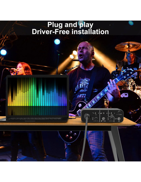 Interfaz de Audio USB AudioBox 48V 2 Canales para PC/Mac