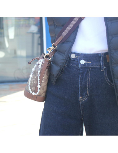 Correa de Muñeca con Perlas y Cristales para Teléfono