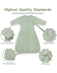 Saco de Sueño Roksuma Transicional 0-3 Meses 100% Algodón 2