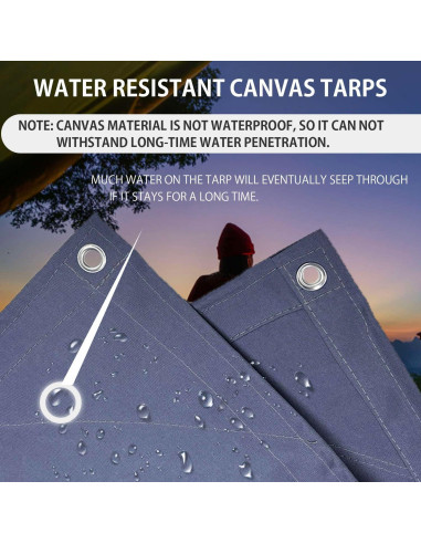 Lona Resistente al Agua FoundGo 2x2.1m Azul con Ojetes