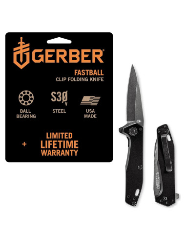 Cuchillo Plegable Gerber Gear G1612 - 3" (7.62 cm) Negro