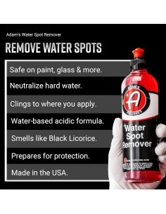 Removedor de Manchas de Agua Adam's Polishes 473ml - Fórmula Ácida 2