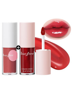 Set de Tinte Labial y Aceite Labial Bayfree - Coral Caliente