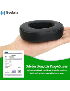 Almohadillas de Reemplazo Geekria para Skullcandy Crusher y Hesh - Negro 2