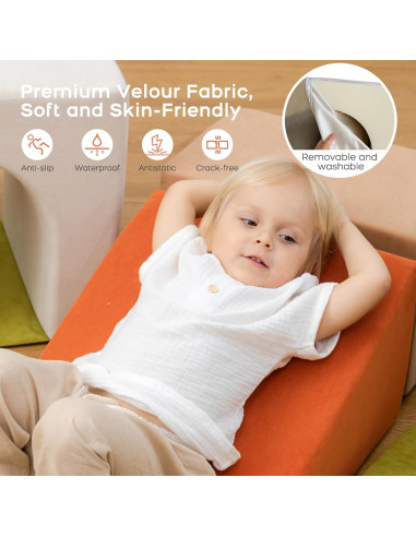 Conjunto de Escalada de Espuma BanaSuper - 7 Piezas Coloridas