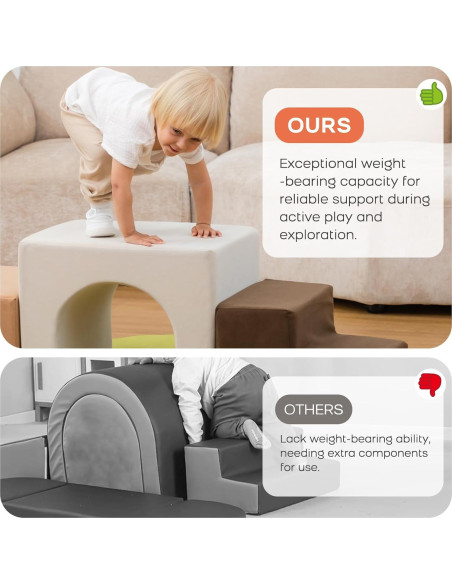 Conjunto de Escalada de Espuma BanaSuper - 7 Piezas Coloridas