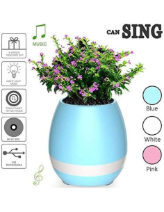 Maceta Musical Inteligente Genérico 10 cm Altavoz Bluetooth LED 2