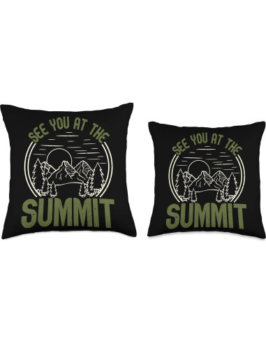 Almohada Decorativa Senderismo Te Veré En La Cima Malhikingluveve 40x40 cm