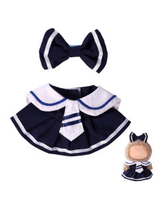 Conjunto de Ropa para Muñecas Lyreh Terciopelo Marino 17cm