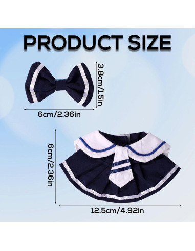 Conjunto de Ropa para Muñecas Lyreh Terciopelo Marino 17cm