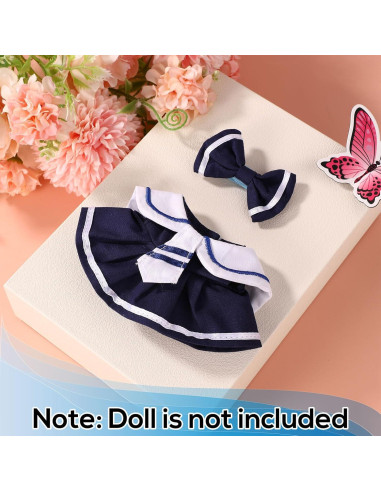 Conjunto de Ropa para Muñecas Lyreh Terciopelo Marino 17cm