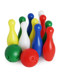 Juego de Bolos para Niños Boley - 12 Piezas Multicolor