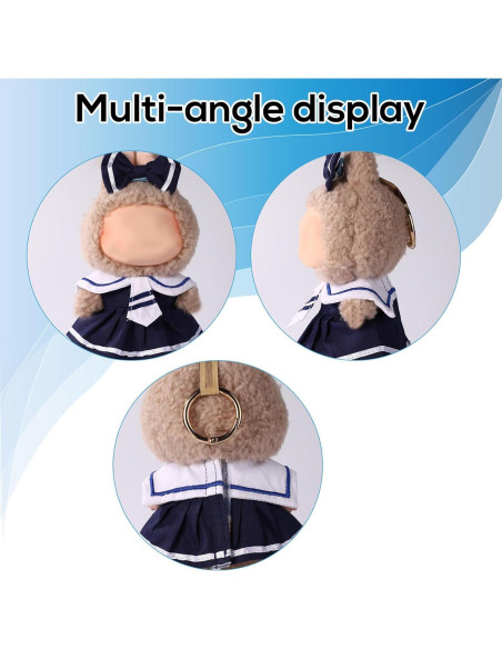 Conjunto de Ropa para Muñecas Lyreh Terciopelo Marino 17cm