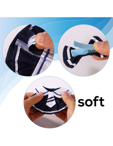 Conjunto de Ropa para Muñecas Lyreh Terciopelo Marino 17cm