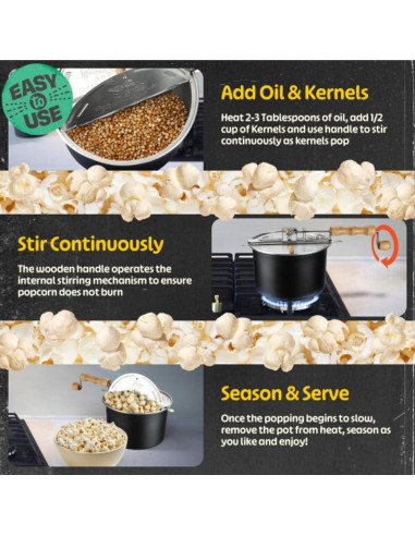 Fabricante de Palomitas de Maíz Great Northern 6.5L con Revolver