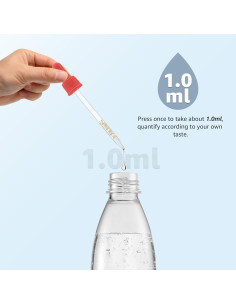 Pipetas de vidrio JAYOBGO 1ML con gotero graduado 6PCS 2