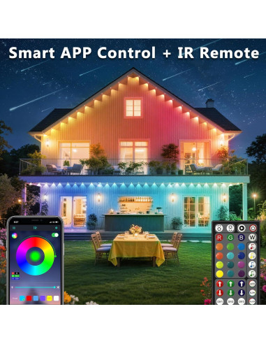 Luces LED RGB para Exteriores 300FT CETELUMA IP67 Control App