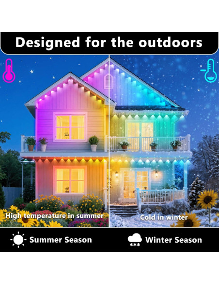 Luces LED RGB para Exteriores 300FT CETELUMA IP67 Control App