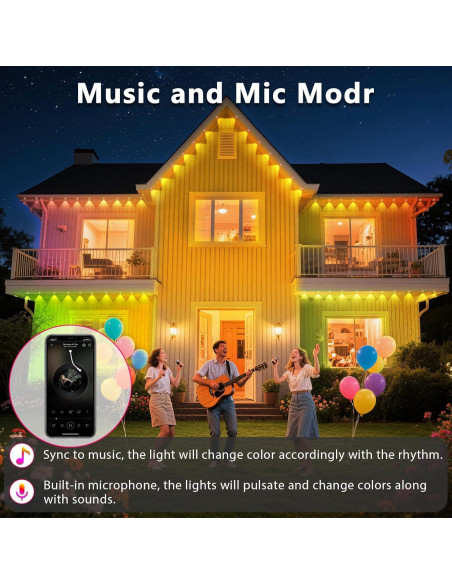 Luces LED RGB para Exteriores 300FT CETELUMA IP67 Control App